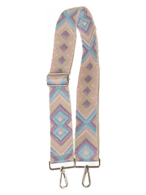 Anna Morellini Pasek w kolorze jasnoróżowo-błękitnym do torebki - dł. 120 cm rozmiar: onesize