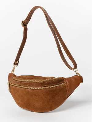 Anna Morellini Skórzana saszetka "Carola" w kolorze karmelowym - 32 x 16 x 9,5 cm rozmiar: onesize