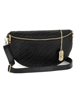 Anna Morellini Skórzana saszetka "Rufina" w kolorze czarnym - 30 x 18 x 9 cm rozmiar: onesize