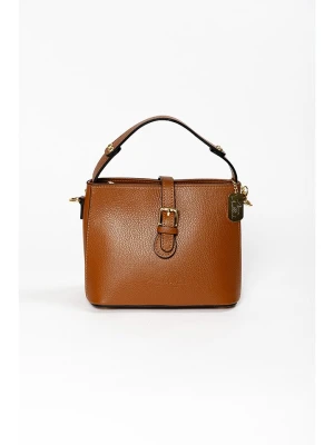 Anna Morellini Skórzana torebka "Adelma" w kolorze jasnobrązowym - 25 x 20 x 14 cm rozmiar: onesize