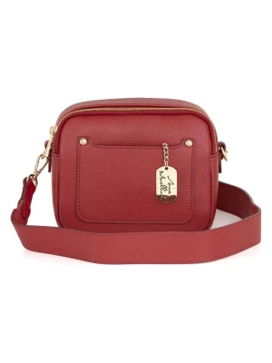 Anna Morellini Skórzana torebka "Aldina" w kolorze czerwonym - 22 x 18 x 11 cm rozmiar: onesize