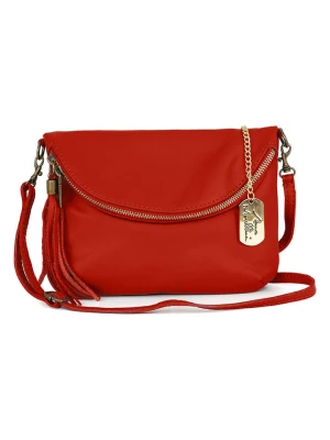 Anna Morellini Skórzana torebka "Alice" w kolorze czerwonym - 22 x 2 x 18 cm rozmiar: onesize