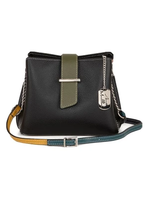 Anna Morellini Skórzana torebka "Ciosa" w kolorze jasnobrązowo-czarnym - 22 x 17 x 10 cm rozmiar: onesize