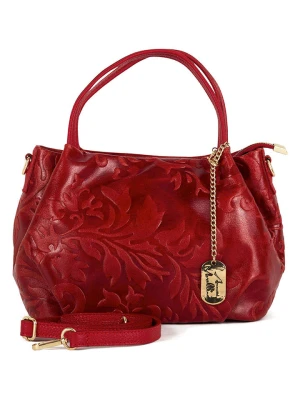 Anna Morellini Skórzana torebka "Clarissa" w kolorze czerwonym - 28 x 20 x 12 cm rozmiar: onesize