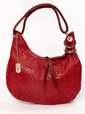 Anna Morellini Skórzana torebka "Concetta" w kolorze czerwonym - 38 x 10 x 34 cm rozmiar: onesize