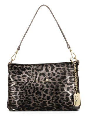 Anna Morellini Skórzana torebka "Delfina" w kolorze szarym - 25 x 16 x 4 cm rozmiar: onesize