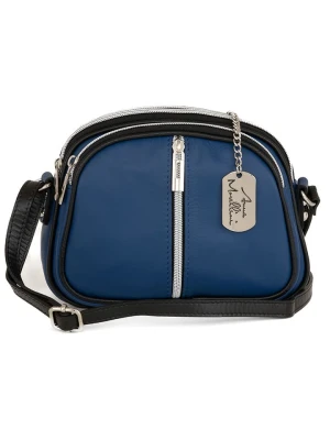 Anna Morellini Skórzana torebka "Desideria " w kolorze granatowym - 22 x 15 x 6 cm rozmiar: onesize