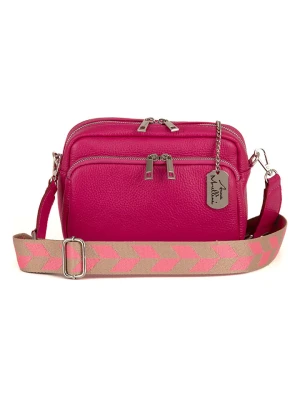 Anna Morellini Skórzana torebka "Erminia" w kolorze różowym - 22 x 17 x 9 cm rozmiar: onesize