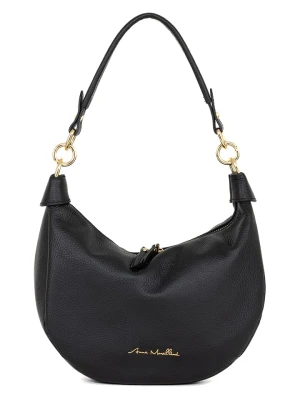 Anna Morellini Skórzana torebka "Fosca" w kolorze czarnym - 29 x 23 x 10 cm rozmiar: onesize