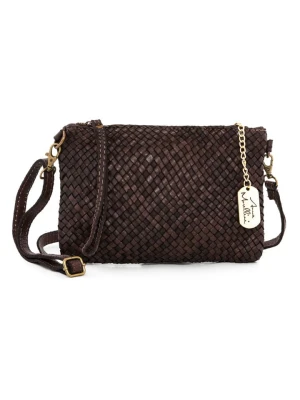 Anna Morellini Skórzana torebka "Laura" w kolorze brązowym - 23 x 17 x 1 cm rozmiar: onesize