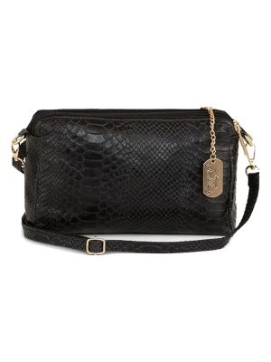 Anna Morellini Skórzana torebka "Luigina" w kolorze czarnym - 25 x 16 x 7 cm rozmiar: onesize