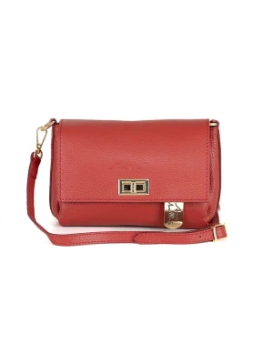 Anna Morellini Skórzana torebka "Matalia" w kolorze czerwonym - 22 x 17 x 9 cm rozmiar: onesize