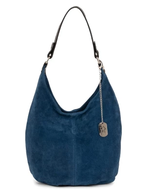 Anna Morellini Skórzana torebka "Michelina" w kolorze niebieskim - 32 x 30 x 20 cm rozmiar: onesize