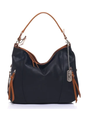 Anna Morellini Skórzana torebka "Noalia" w kolorze czarnym - 32 x 25 x 12 cm rozmiar: onesize