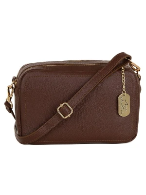 Anna Morellini Skórzana torebka "Pippa" w kolorze ciemnobrązowym - 25 x 16 x 6 cm rozmiar: onesize