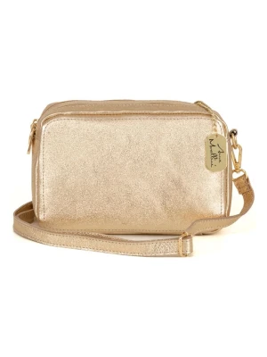 Anna Morellini Skórzana torebka "Pippa" w kolorze złotym - 25 x 16 x 6 cm rozmiar: onesize