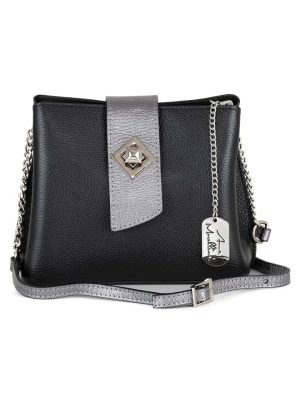 Anna Morellini Skórzana torebka "Santuzza" w kolorze czarnym - 22 x 19 x 10 cm rozmiar: onesize