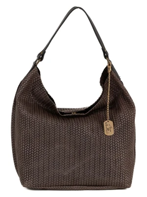 Anna Morellini Skórzana torebka "Sebastiana" w kolorze brązowym - 38 x 36 x 14 cm rozmiar: onesize