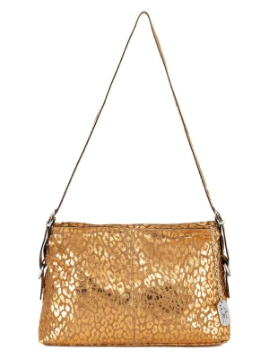 Anna Morellini Skórzana torebka "Teodora" w kolorze karmelowo-złotym - 25 x 16 x 4 cm rozmiar: onesize