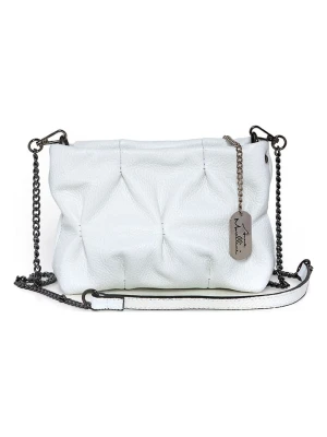 Anna Morellini Skórzana torebka w kolorze białym - 20 x 14 x 9 cm rozmiar: onesize