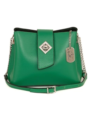 Anna Morellini Skórzana torebka w kolorze zielonym - 22 x 19 x 10 cm rozmiar: onesize