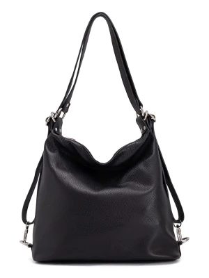 Anna Morellini Skórzana torebka "Ylenia" w kolorze czarnym - 30 x 39 x 16 cm rozmiar: onesize