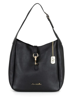 Anna Morellini Skórzana torebka "Zita" w kolorze czarnym - 32 x 30 x 13 cm rozmiar: onesize