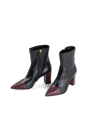 Anna Morellini Skórzane botki "Micetta" w kolorze czarnym rozmiar: 40