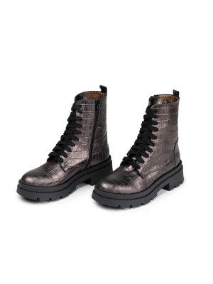 Anna Morellini Skórzane botki "Simoldo" w kolorze brązowym rozmiar: 39