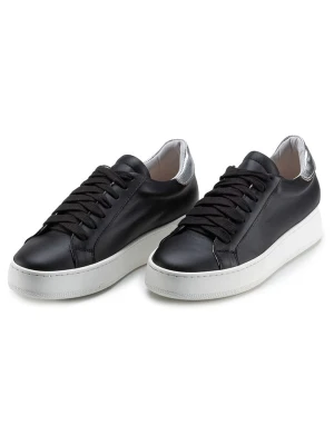 Anna Morellini Skórzane sneakersy "Amella" w kolorze czarnym rozmiar: 41