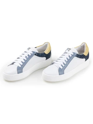 Anna Morellini Skórzane sneakersy "Elisametta" w kolorze białym rozmiar: 38