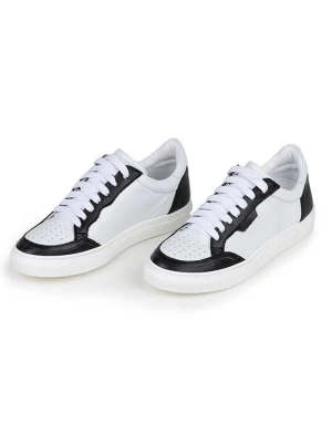 Anna Morellini Skórzane sneakersy "Feeria" w kolorze biało-czarnym rozmiar: 41