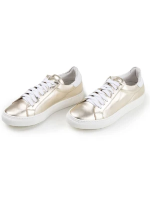 Anna Morellini Skórzane sneakersy "Milella" w kolorze złotym rozmiar: 40