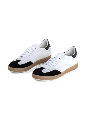 Anna Morellini Skórzane sneakersy "Monina" w kolorze biało-czarnym rozmiar: 41