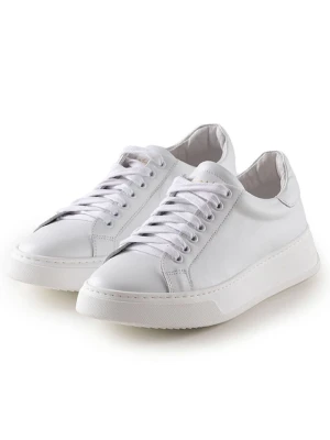 Anna Morellini Skórzane sneakersy "Zietta" w kolorze białym rozmiar: 39