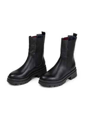 Anna Morellini Skórzane sztyblety "Marlorina" w kolorze czarnym rozmiar: 40