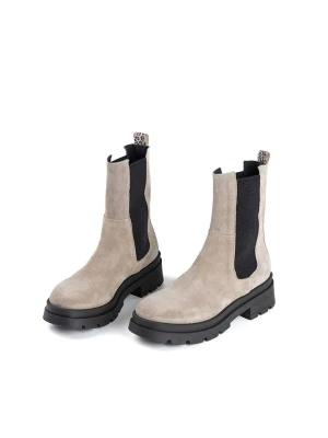 Anna Morellini Skórzane sztyblety "Panomena" w kolorze beżowym rozmiar: 38