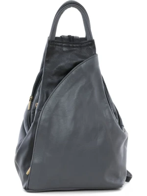 Anna Morellini Skórzany plecak "Novara" w kolorze szarym - 29 x 34 x 13 cm rozmiar: onesize