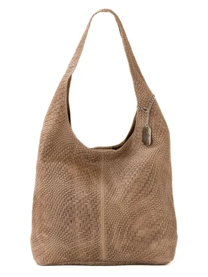 Anna Morellini Skórzany shopper bag "Palladia" w kolorze jasnobrązowym - 38 x 30 x 8 cm rozmiar: onesize