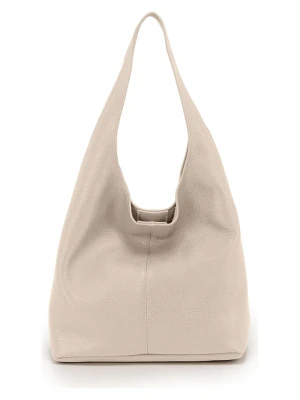 Anna Morellini Skórzany shopper bag "Tarquinia" w kolorze beżowym - 32 x 32 x 16 cm rozmiar: onesize