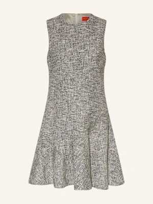 Anna's Sukienka Bouclé Z Wolantami I Błyszczącą Przędzą grau