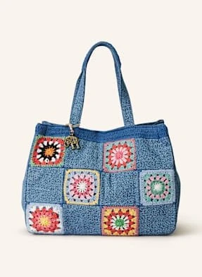 Anokhi Torba Shopper W Jeansowym Stylu blau