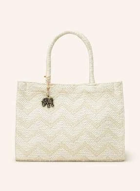 Anokhi Torba Shopper Z Błyszczącą Przędzą beige