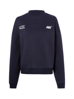 Another Cotton Lab Bluza damska - Another Rodeo Sweats Kobiety Bawełna niebieski|biały nadruk,