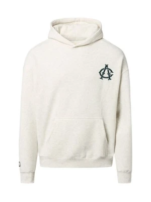 Another Cotton Lab Bluza męska z kapturem - Courtside Mężczyźni Materiał dresowy szary|biały nadruk,