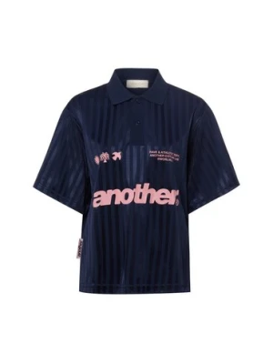 Another Cotton Lab Damska koszulka polo - Rave &amp; Athletic Socc Kobiety Sztuczne włókno niebieski,
