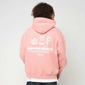Another Cotton Lab Hangover Breakfast Zip Hoodie mężczyźni Bluzy różowy rozmiar Odzież