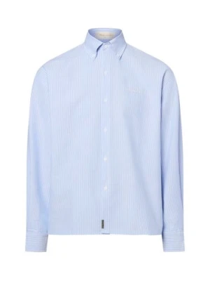 Another Cotton Lab Koszula męska - Everyday Oxford Mężczyźni Comfort Fit niebieski|biały,