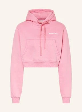 Another Cotton Lab Krótka Bluza Z Kapturem pink