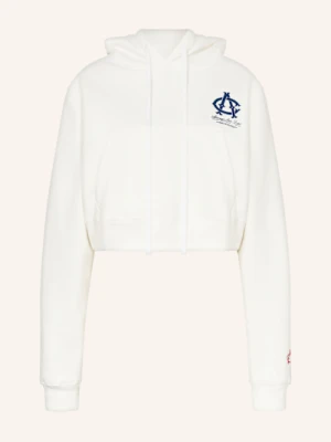 Another Cotton Lab Krótka Bluza Z Kapturem weiss